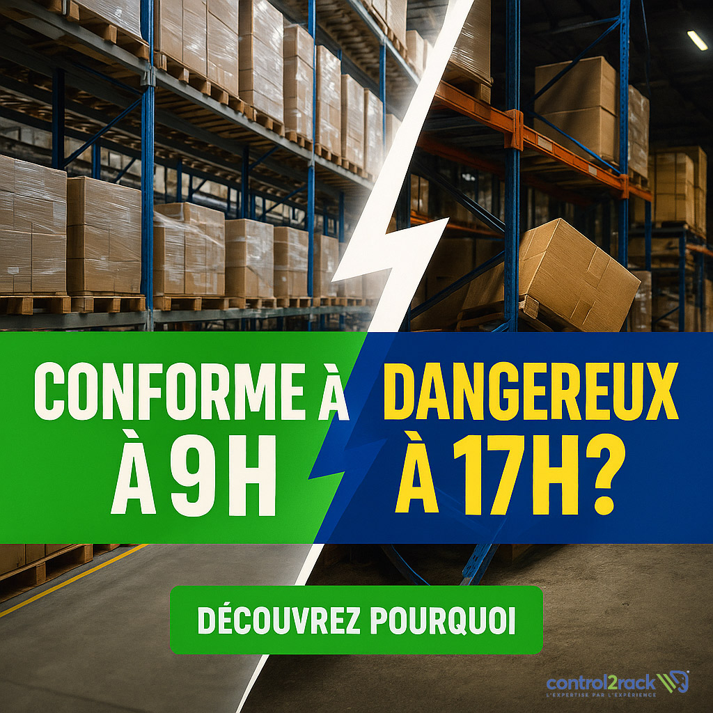 Rayonnages conformes à 9h, dangereux à 17h – illustration de la culture sécurité dans les entrepôts
