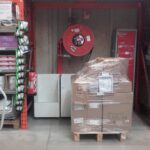 tockage provisoire devant une zone incendie : accès réduit.